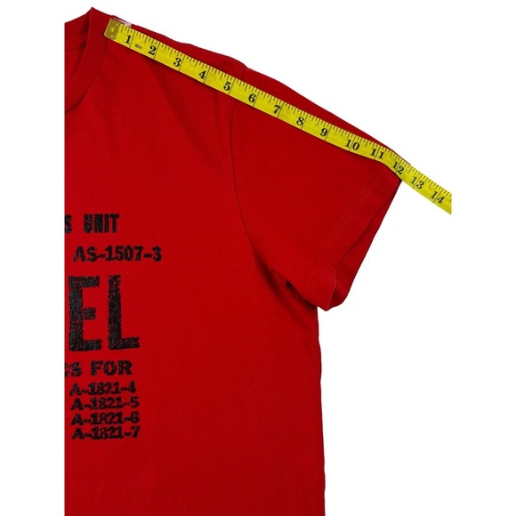 Diesel Men Red Short Sleeve Crew Neck T-Shirt Sz‎ XXL - Picture 4 of 8
